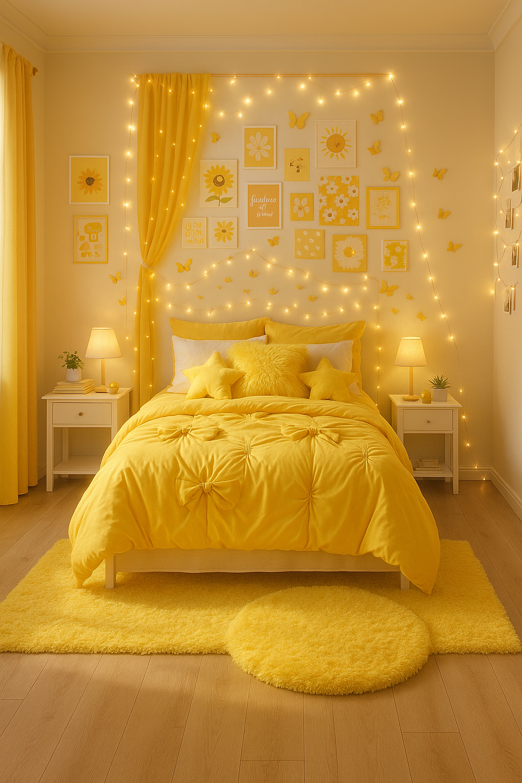 Bright Yellow Bedroom theme preview