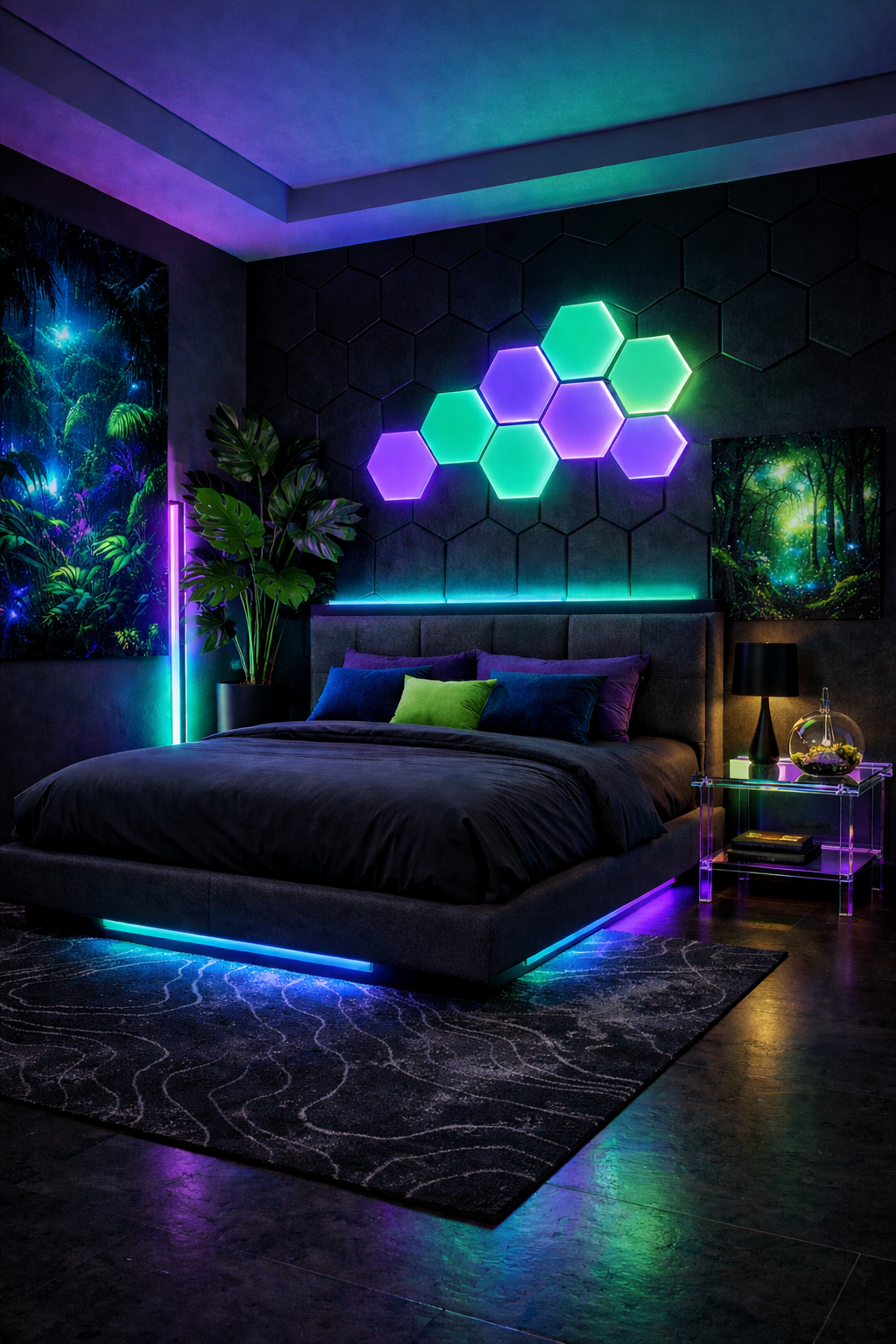 Alien Jungle Planet Bedroom