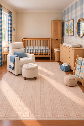 Blue Gingham Cottage Nursery