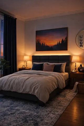 Cosmic Dusk Bedroom