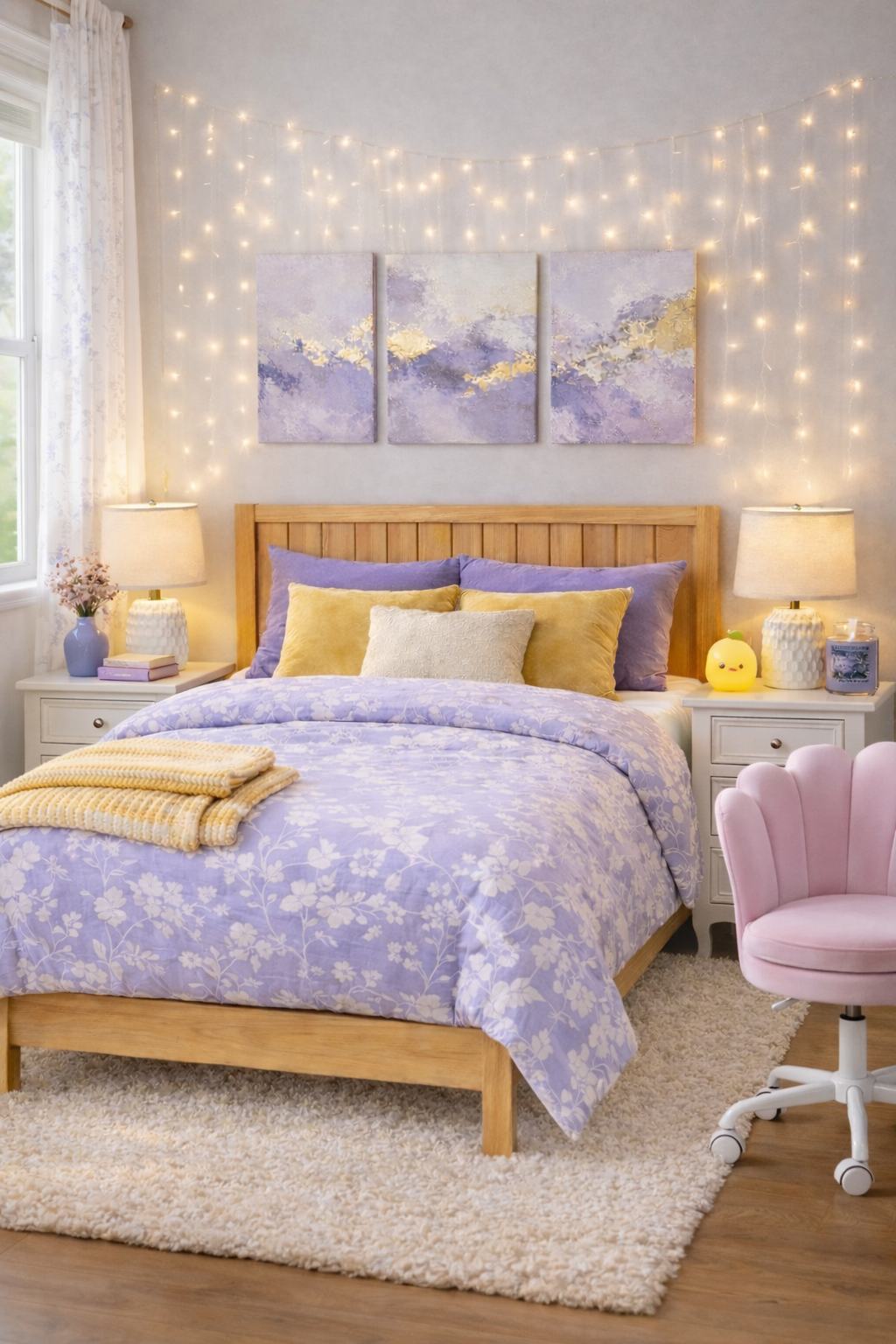 Lavender lemonade bedroom