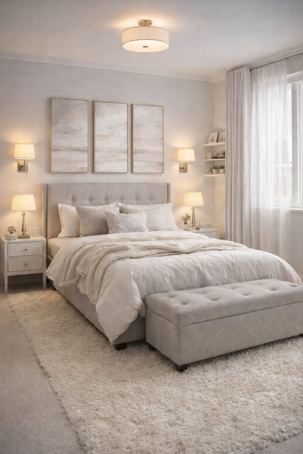 Lunar Pearl Romance Bedroom