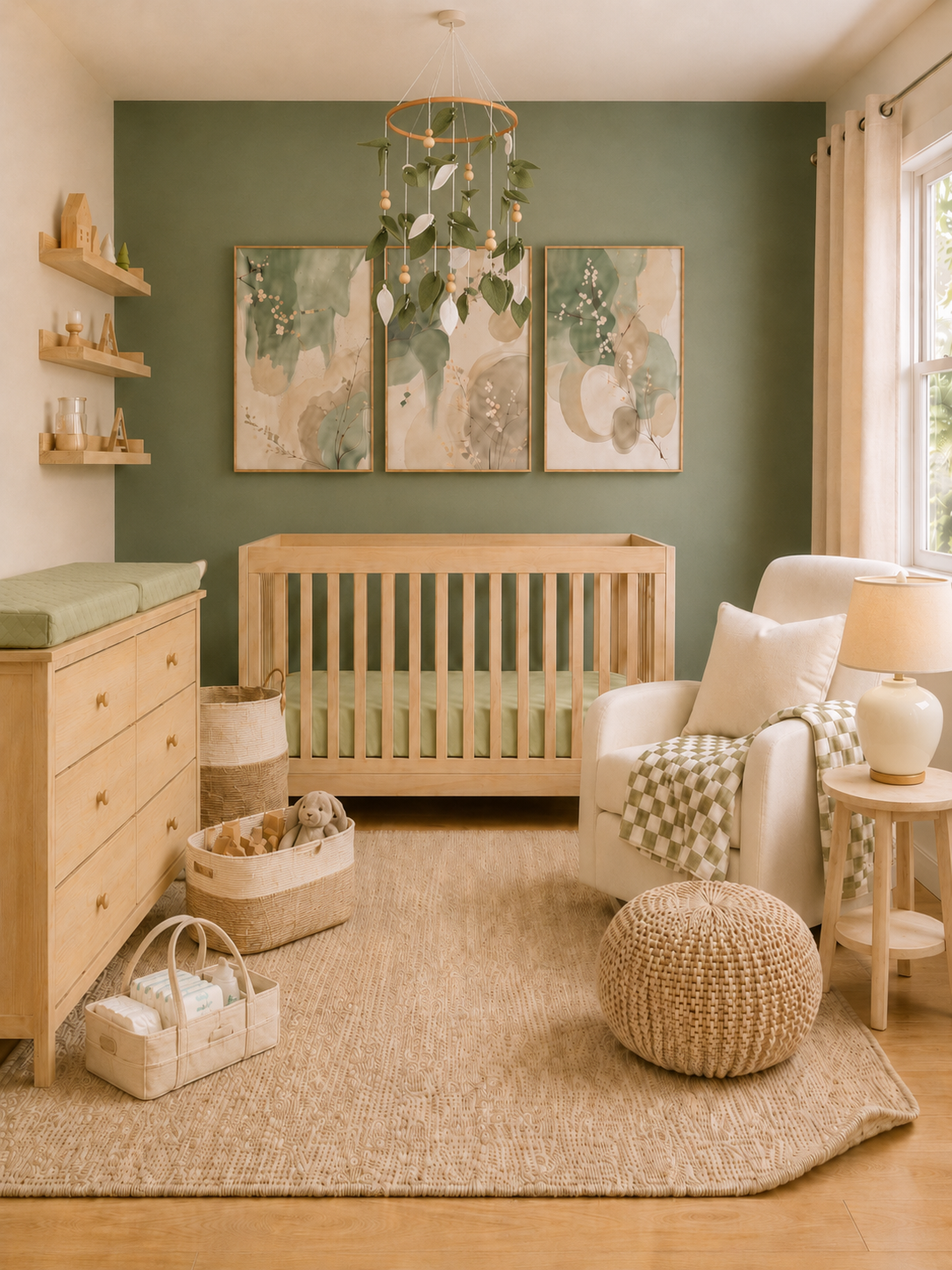 Earth and Oak nursery theme family cover
