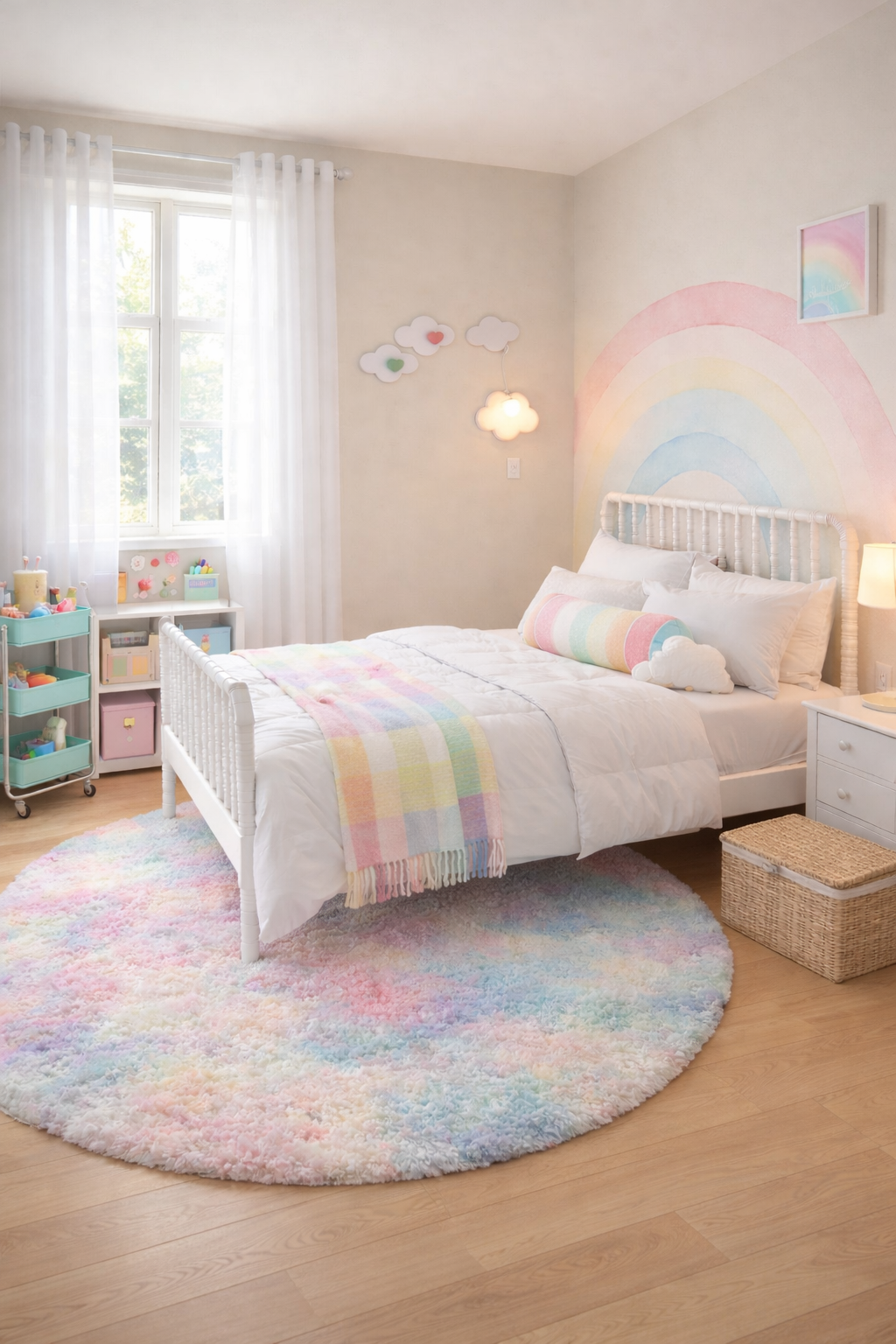 Pastel Rainbow Dream Bedroom