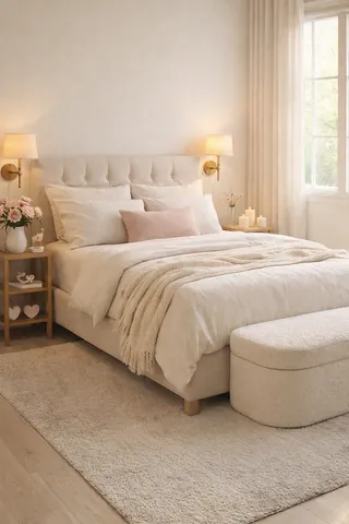 Romantic Minimal Valentine Bedroom