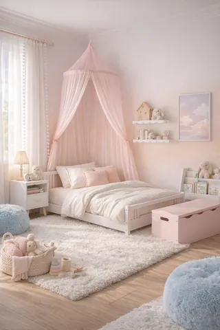 Soft Spring Ombre Bedroom