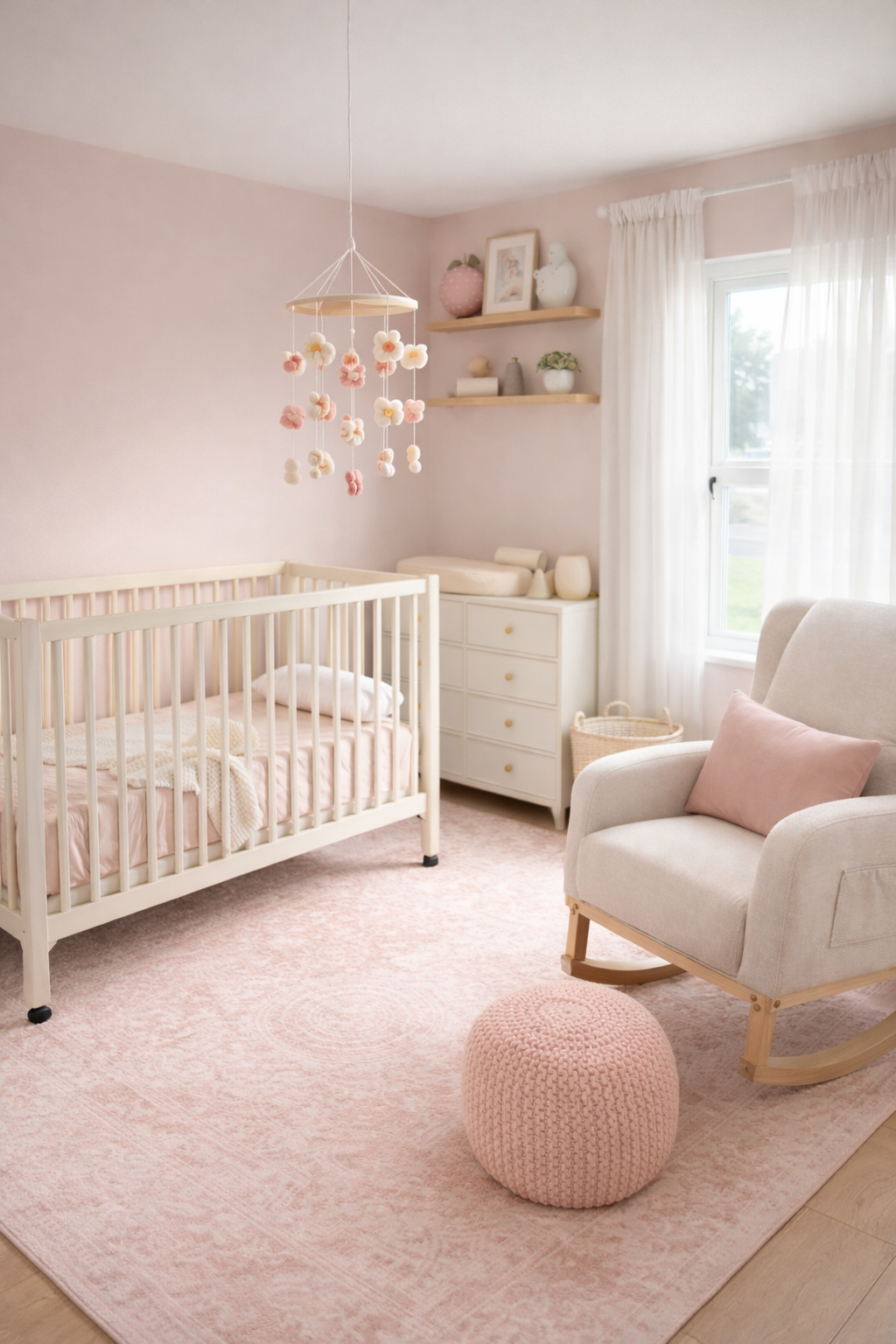 Edible pastel nursery theme family cover