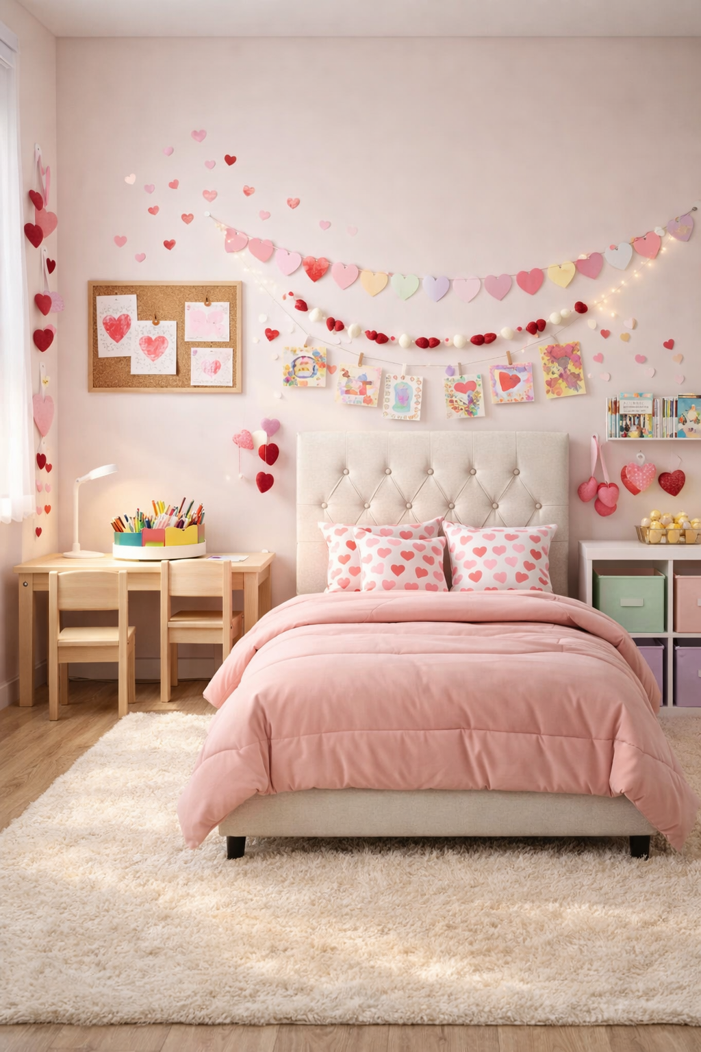 Handmade Valentine Craft Bedroom