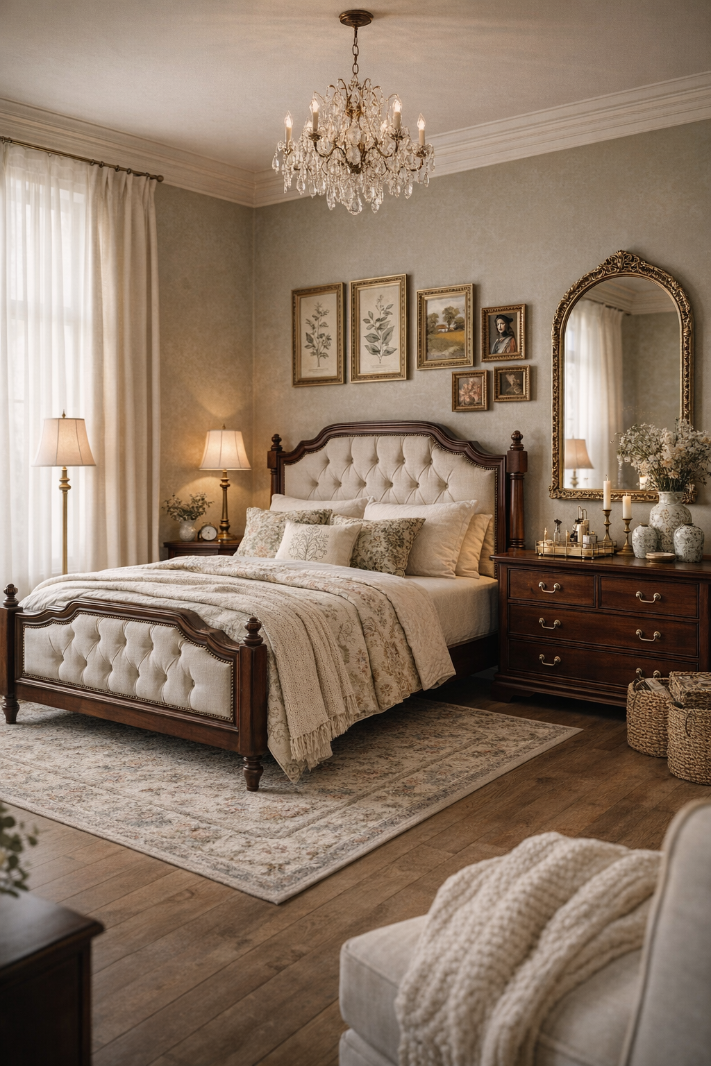 Botanical Vintage Bedroom